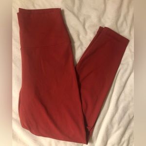 Red/Burnt Orange leggings